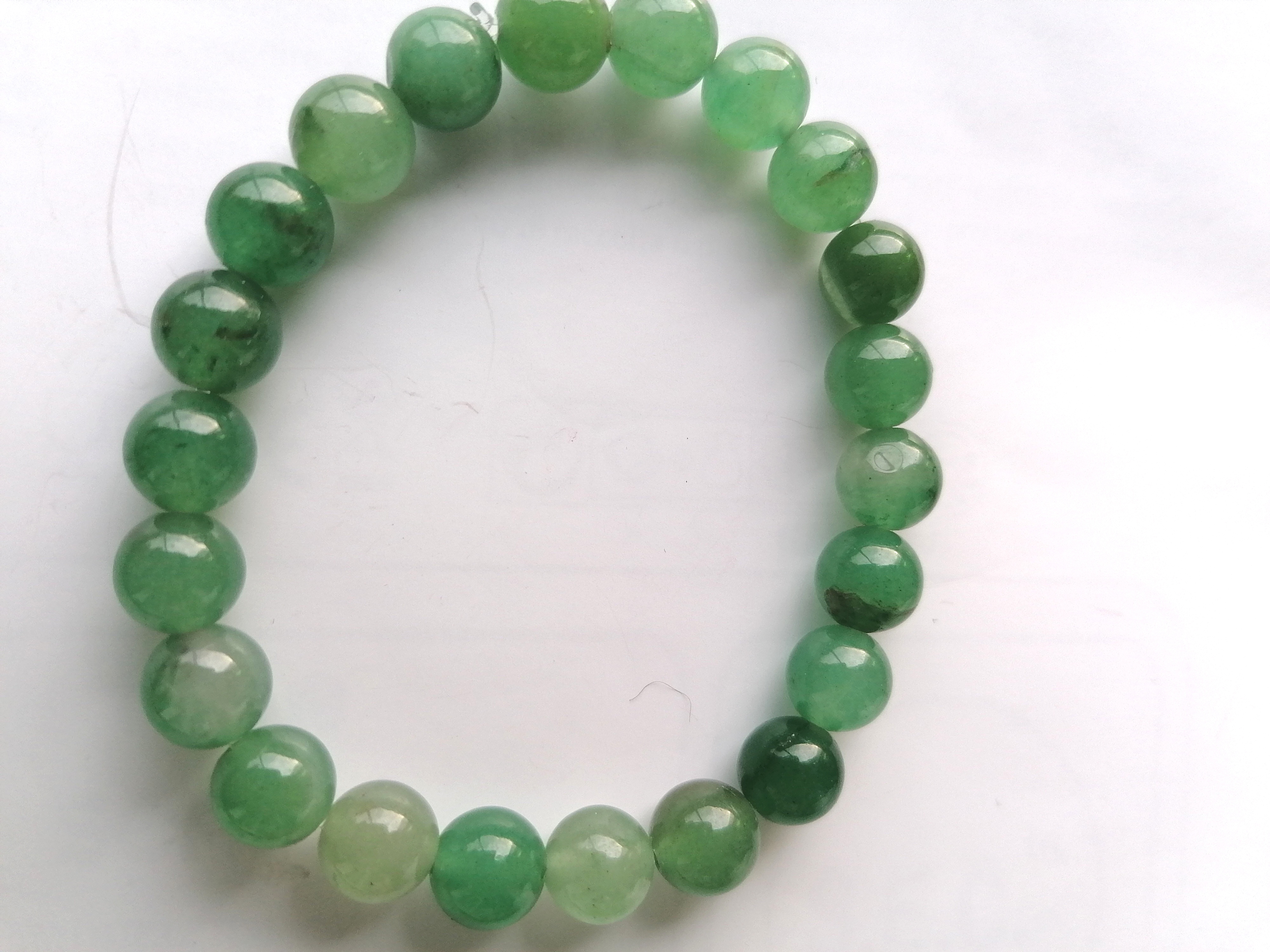 Bracciale Regolabile in Avventurina Verde - per cristalloterapia - Zen Home